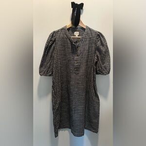 J.Crew Popover dress in brushed flannel. Size XS but it fits like a S/M.